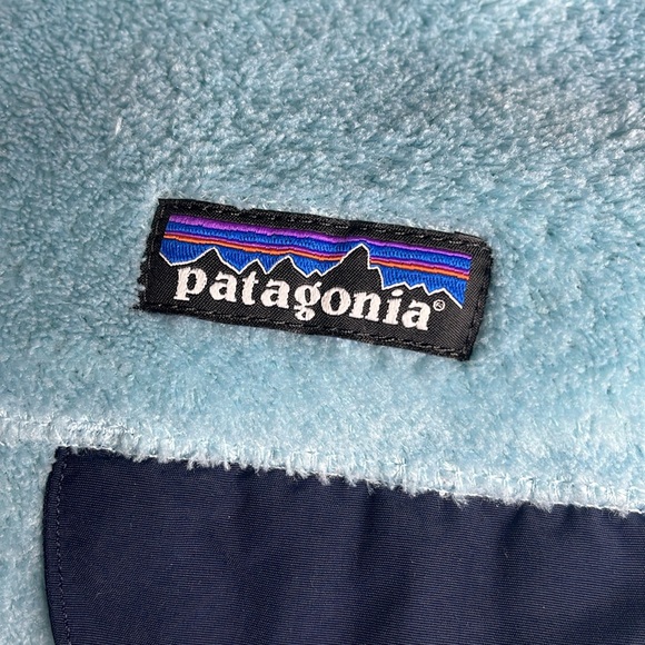 Patagonia Re-Tool Half Snap Light Blue Fleece Pullover - Picture 4 of 6